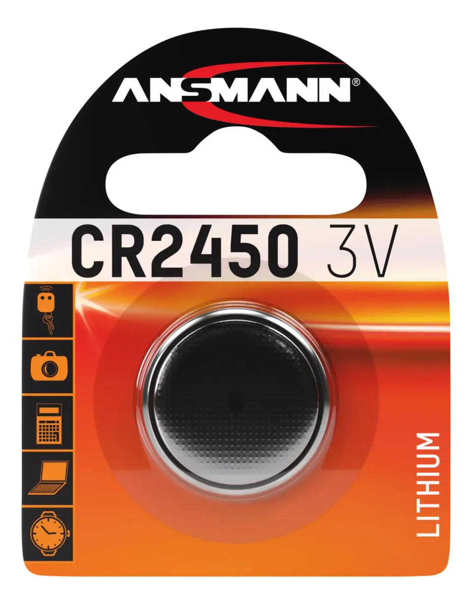 ANSMANN CR2450 pile bouton lithium 3 V 630 mAh lot de 1