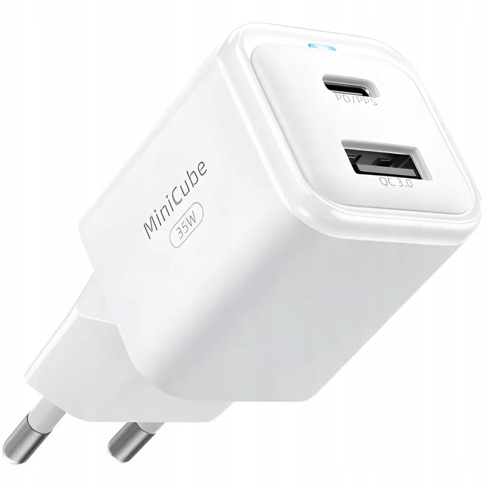 Innostyle MiniCube II chargeur USB-C 35W blanc 2 ports