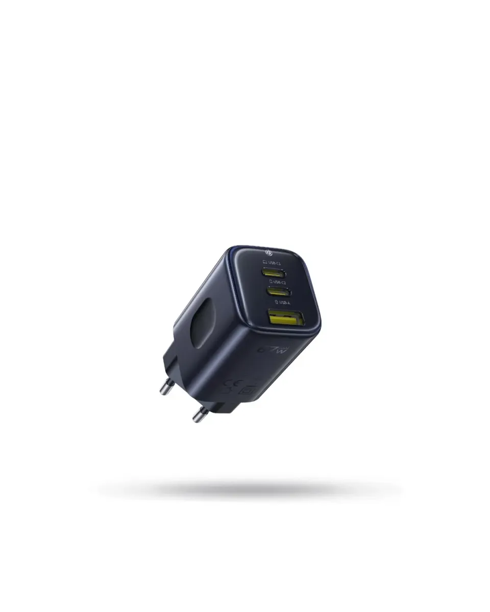 Baseus Picogo Chargeur USB-C 67 W 3 ports GaN compact