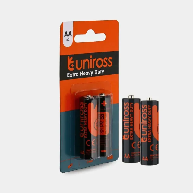 Uniross Heavy Duty piles zinc AA blister 2 usages simples