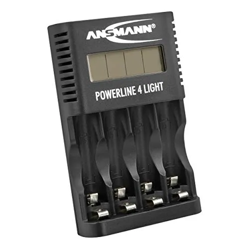 ANSMANN Powerline 4 Light chargeur AA AAA 4 emplacements LCD USB
