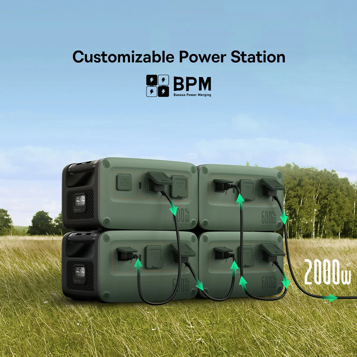 Baseus Energy Stack station électrique portable 600 W 576 Wh LiFePO₄