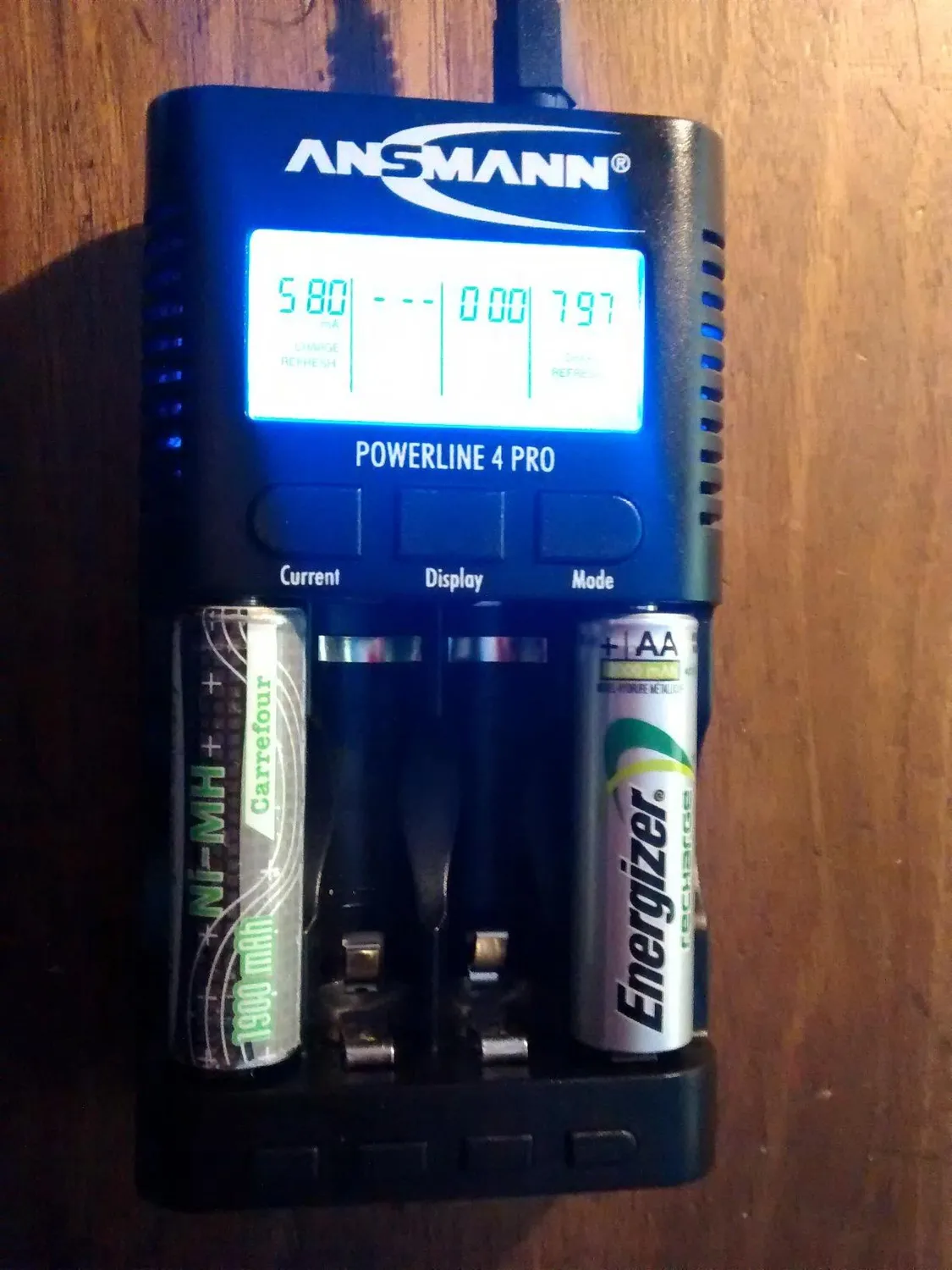 ANSMANN Powerline 4 Pro chargeur accus AA AAA 1 à 4