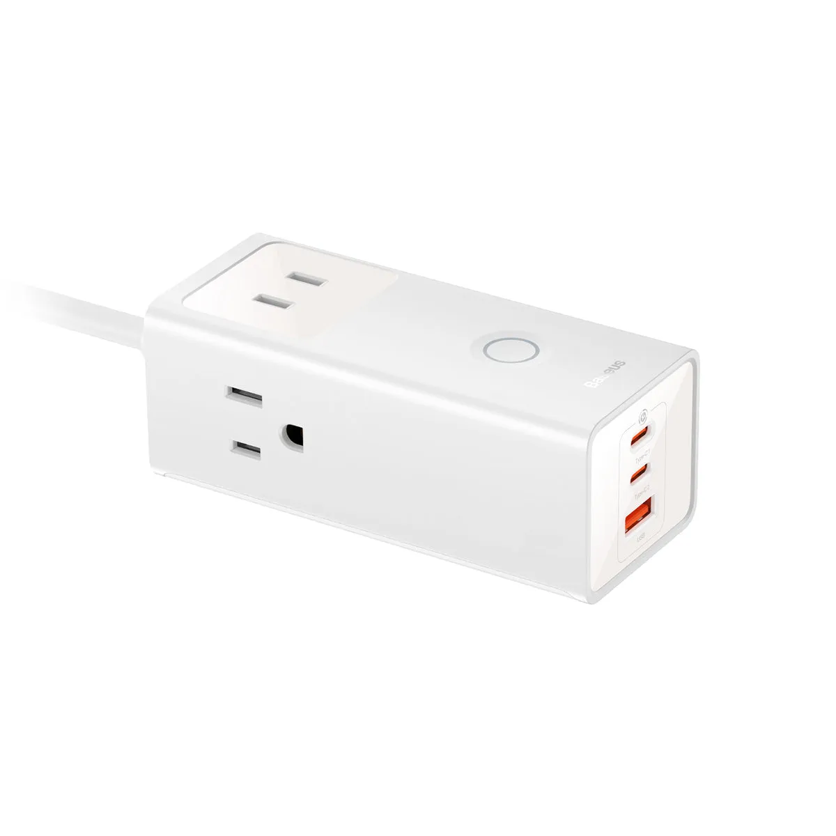 Baseus PowerCombo Pro multiprise 6 ports 40W blanche