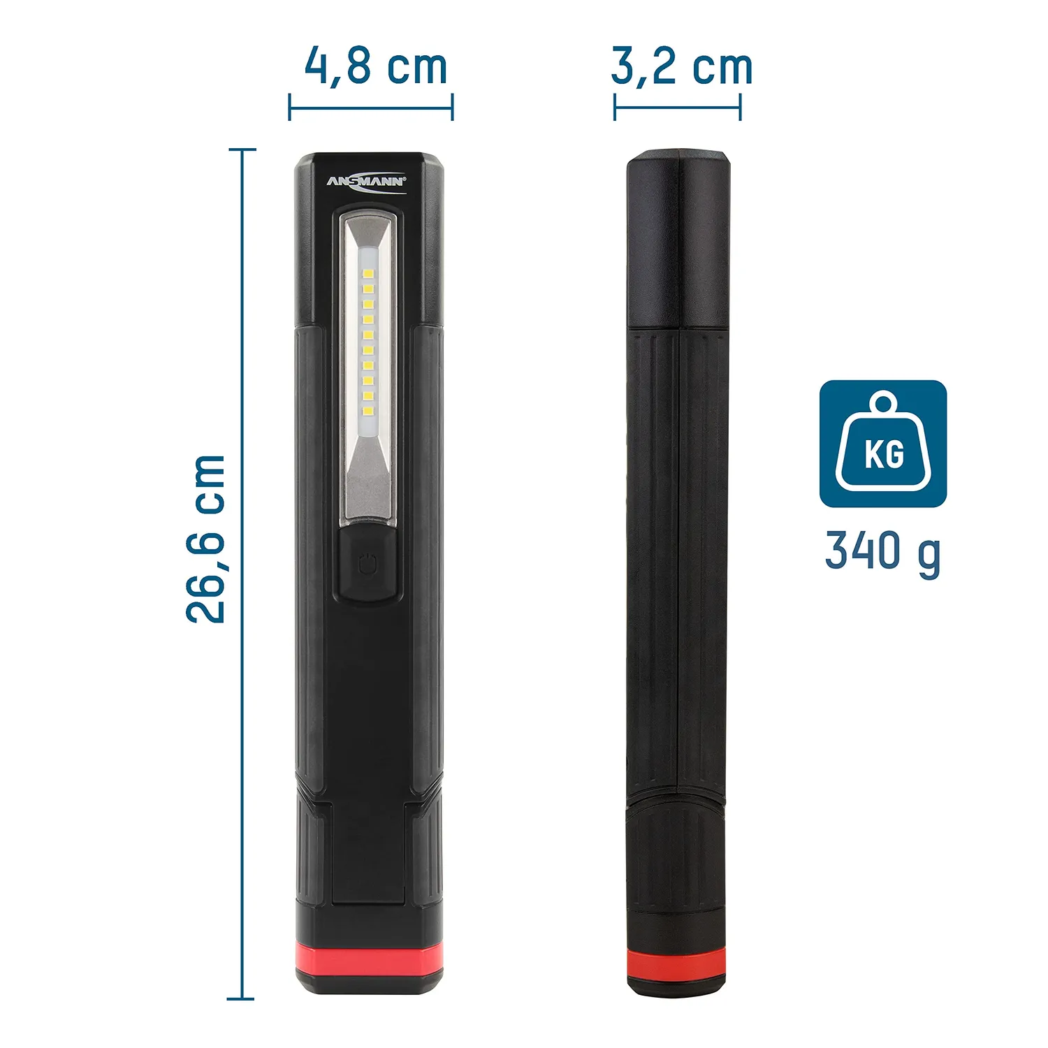 ANSMANN WL400R lampe d’inspection LED rechargeable 440 lm articulée
