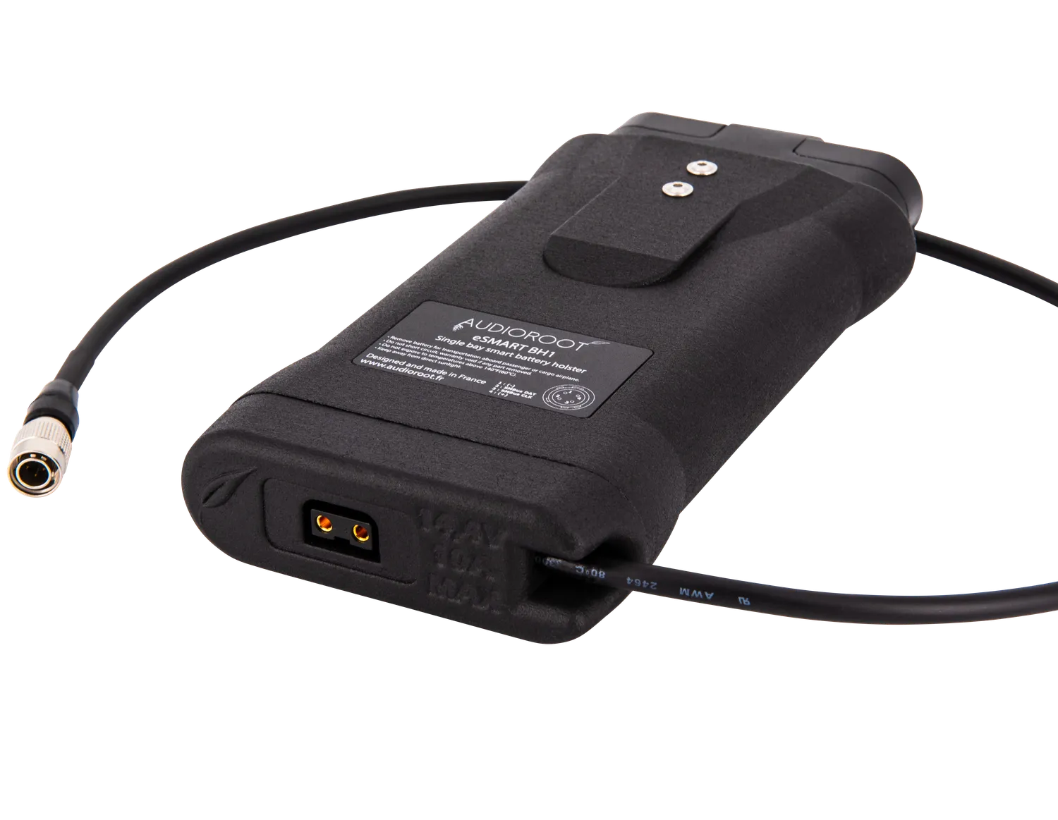 BSRF Audioroot BH1 support batterie eSMART sortie Hirose HRS4