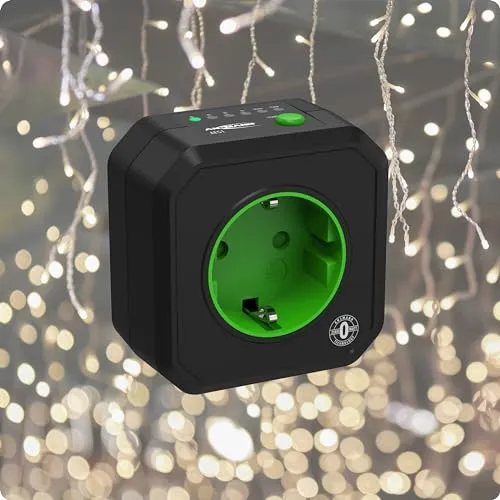 ANSMANN AES1 prise programmable compte à rebours noire