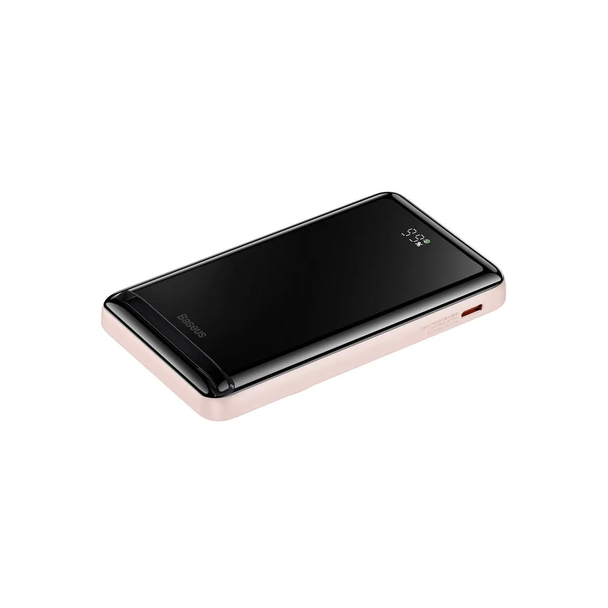 Baseus batterie externe magnétique pliable 10 000 mAh 20 W rose