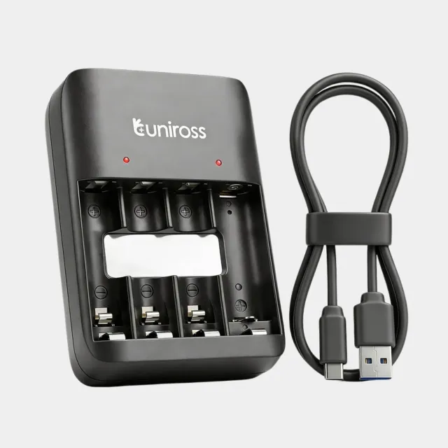 Uniross Value chargeur piles AA AAA USB-C