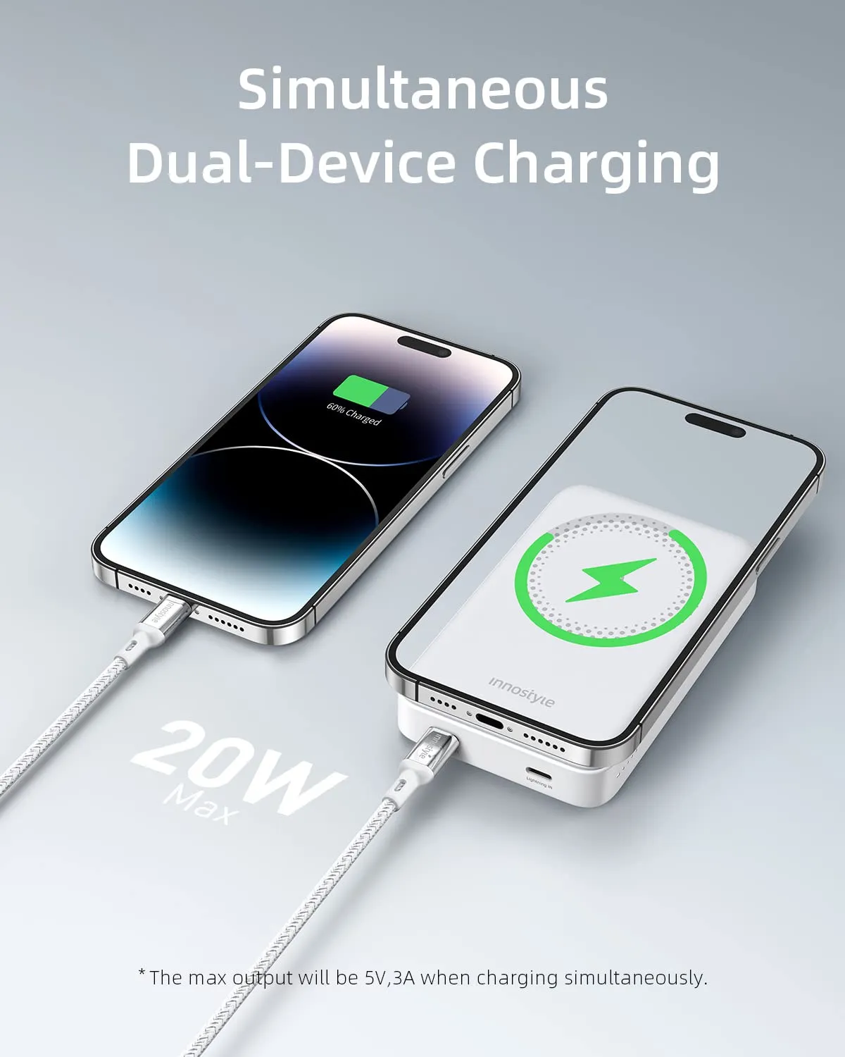 Innostyle PowerMag 2-en-1 batterie externe 10 000 mAh MagSafe