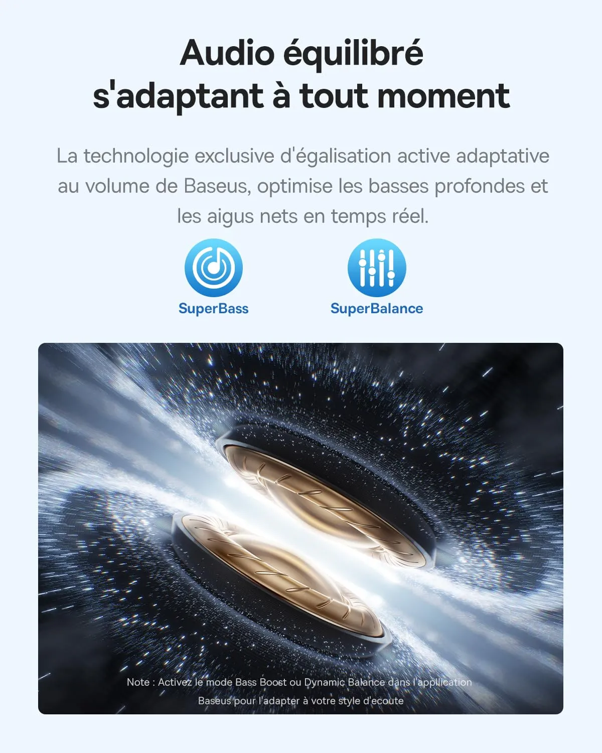 Baseus EP10 Pro écouteurs Bluetooth ANC 50 dB noirs