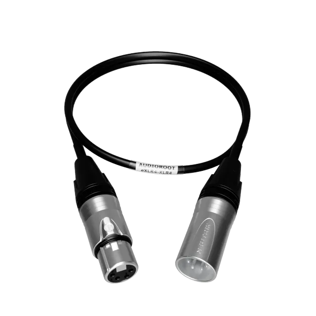 BSRF Audioroot eXLR4-XLR4 câble d’alimentation XLR 4 broches 60 cm