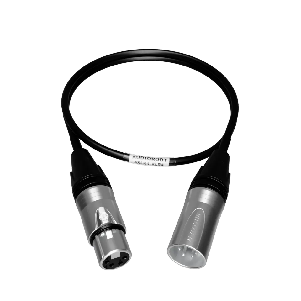 BSRF Audioroot eXLR4-XLR4 câble d’alimentation XLR 4 broches 60 cm