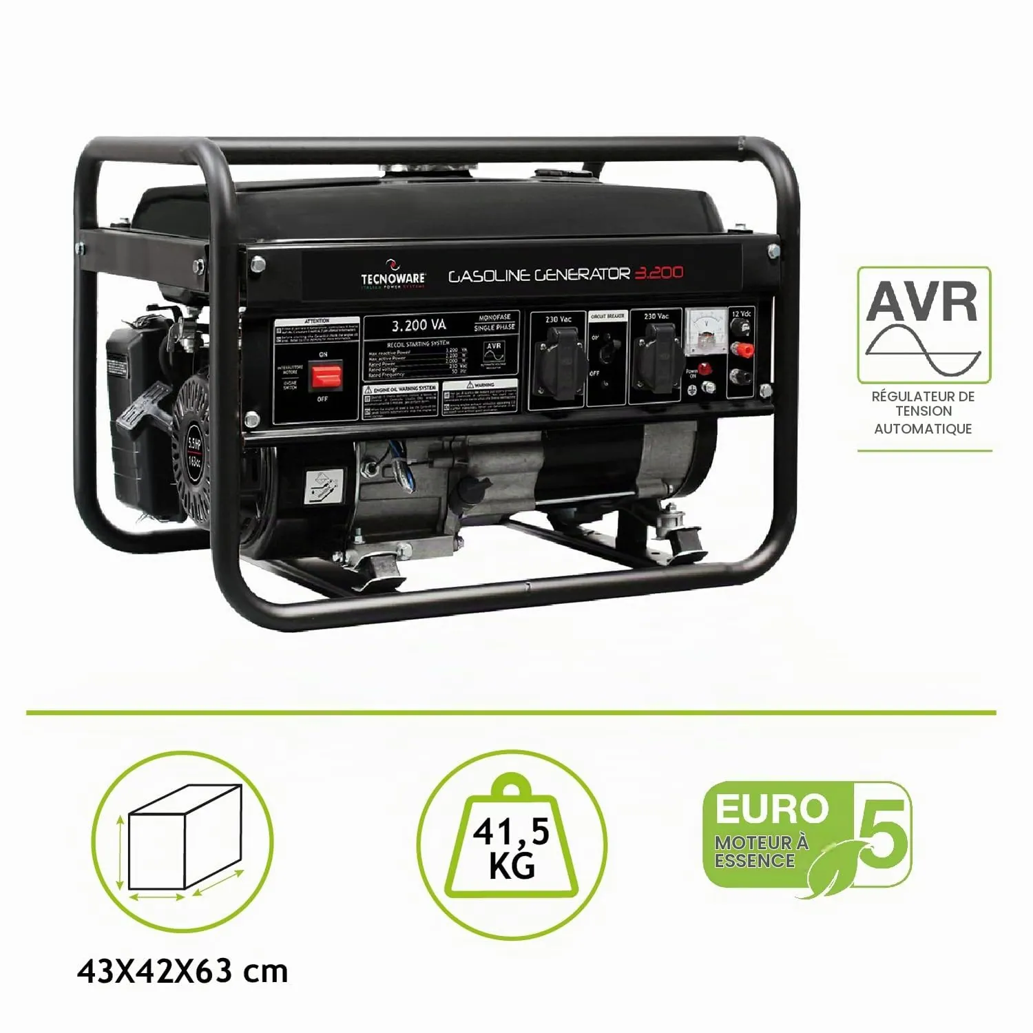 Tecnoware Power Systems 3200 VA générateur électrique AVR