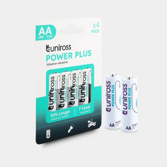 Uniross Power Plus LR6 pile AA alcaline pack 4 usages