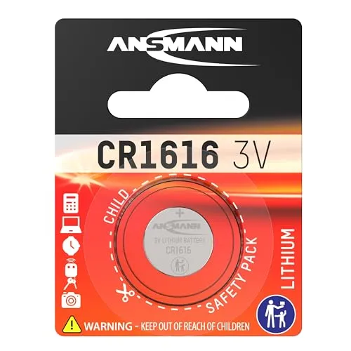 ANSMANN CR1616 Pile Bouton Lithium 3V 55 mAh