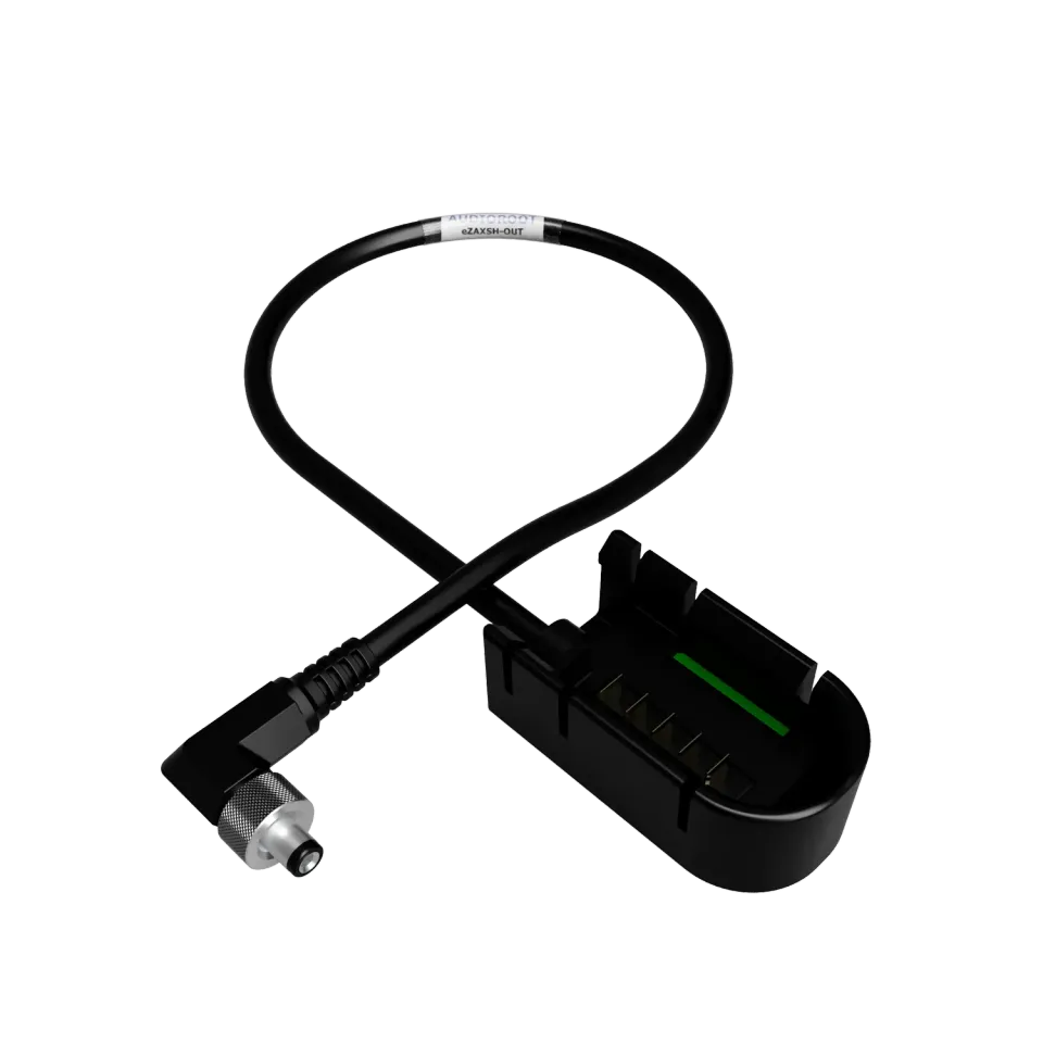 BSRF Audioroot eZAXSH-OUT câble batterie Zaxcom 30 cm 760K coudé