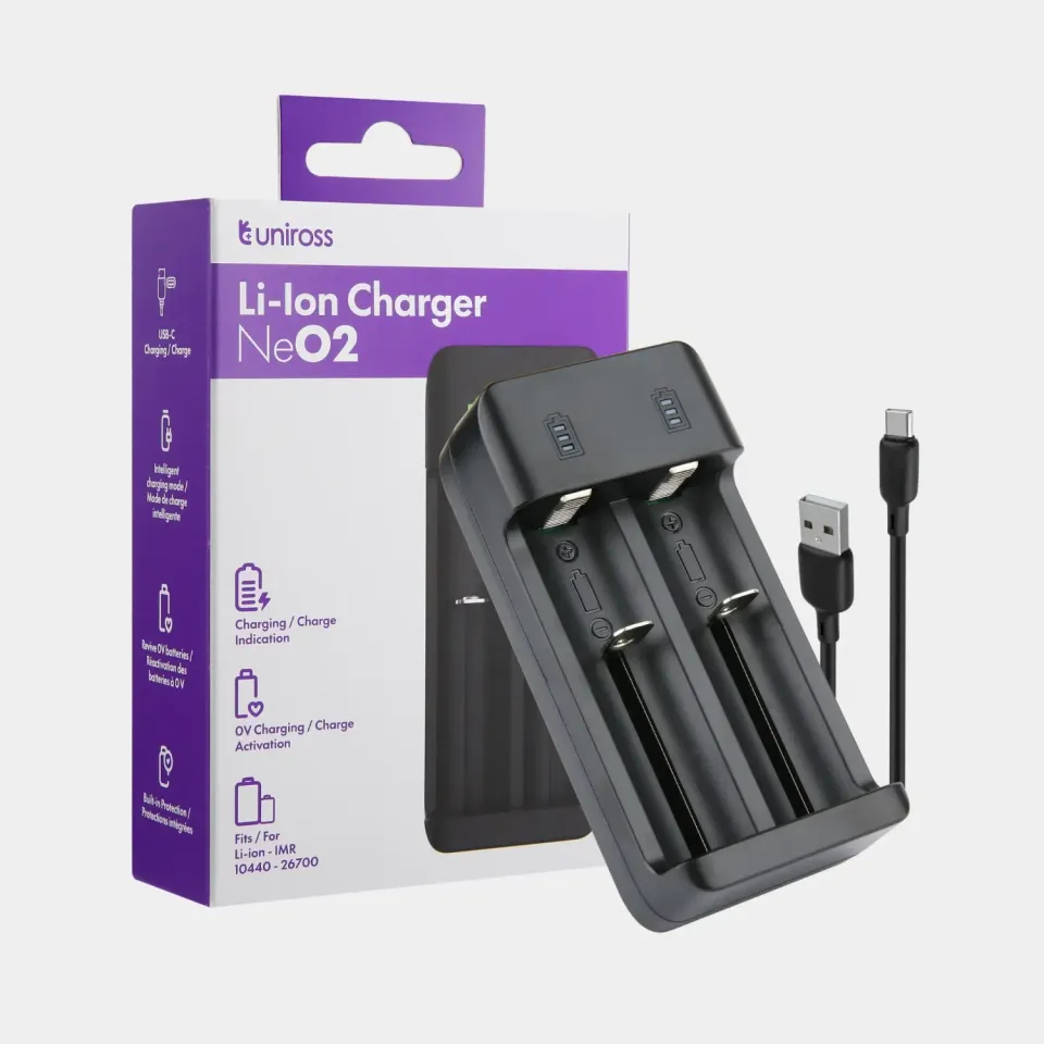 NeO2 Smart USB-C chargeur Li-ion double fente