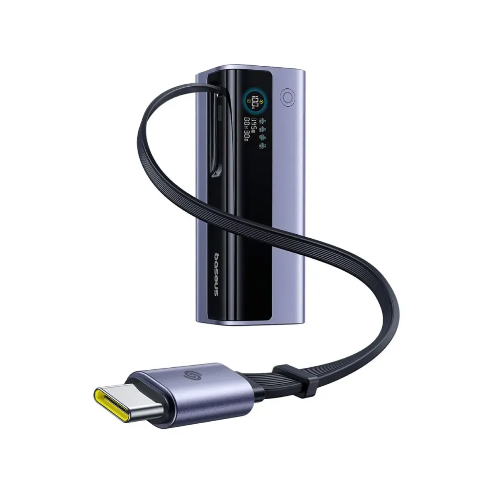 Baseus EnerGeek GR11 batterie externe 20 000 mAh 145 W câble rétractable
