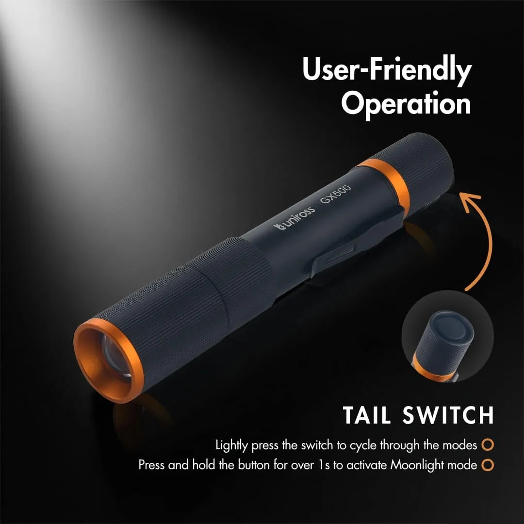 Uniross GX500 lampe torche rechargeable 1000 lm USB-C