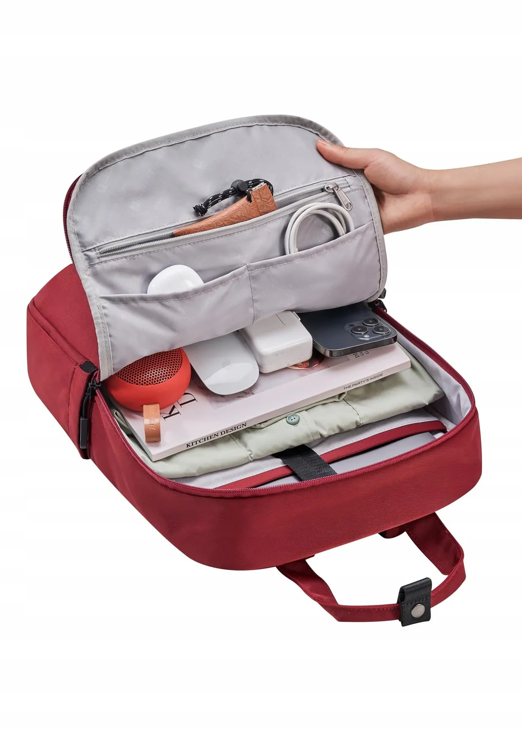 Innostyle sac à dos ordinateur portable 15,6-16 pouces 25 L bleu kaki noir rouge