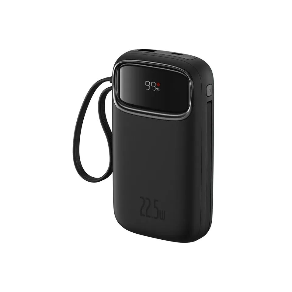 Baseus Qpow2 batterie externe 10 000 mAh noire 22,5 W