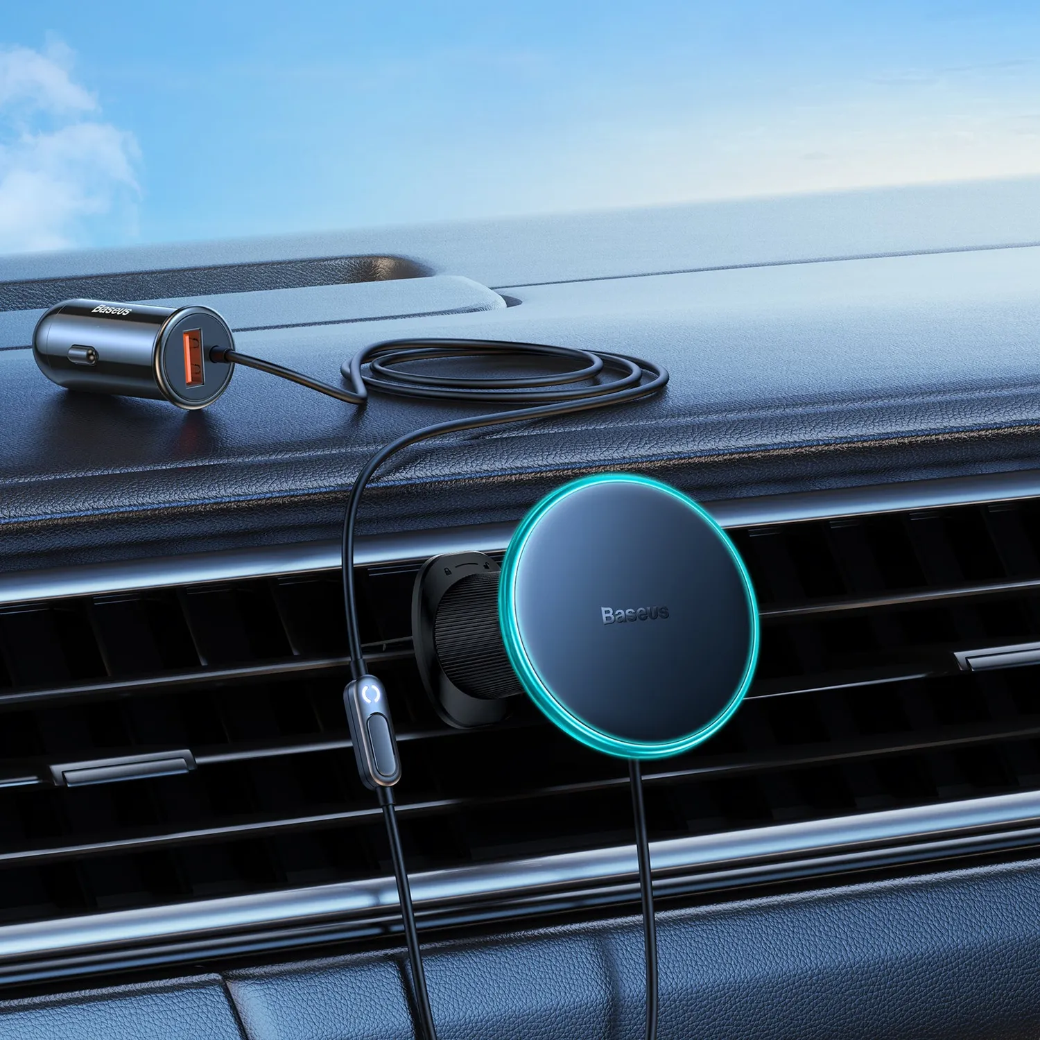 Baseus CW01 Support voiture MagSafe 15W grille aération