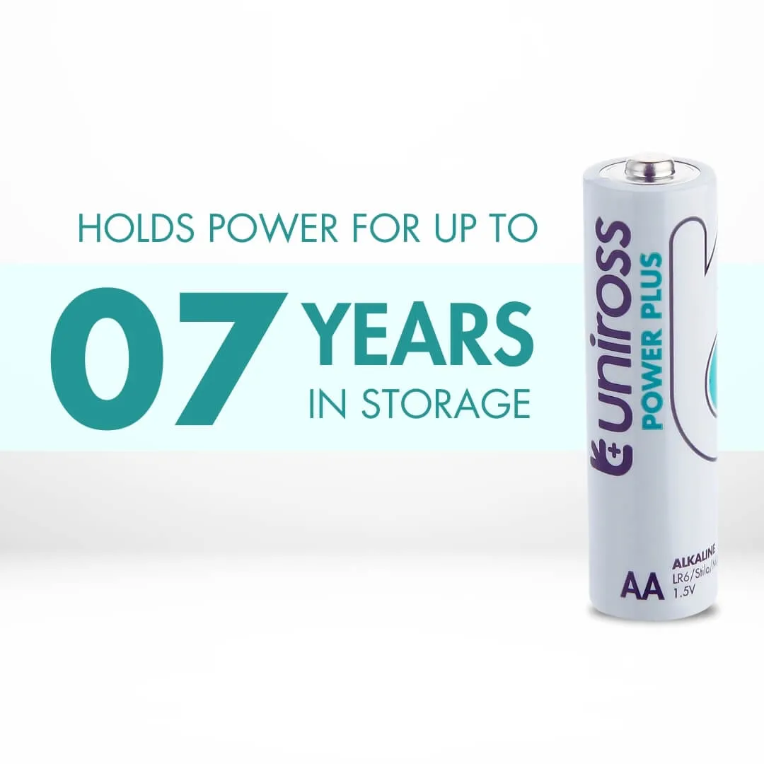 Uniross Power Plus LR6 pile AA alcaline pack 4 usages