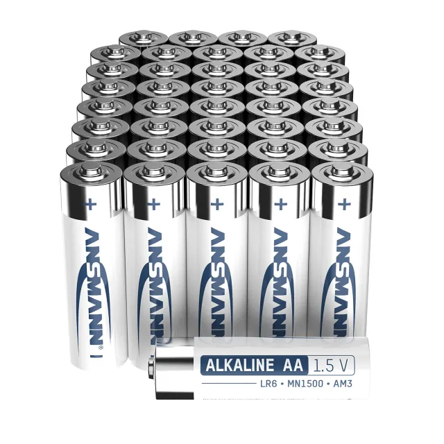 ANSMANN piles alcalines AA LR6 1,5 V lot de 40 anti-fuite