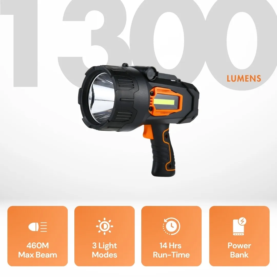 Uniross Multipurpose Rechargeable Spotlight ULSA06 projecteur 1 300 lm