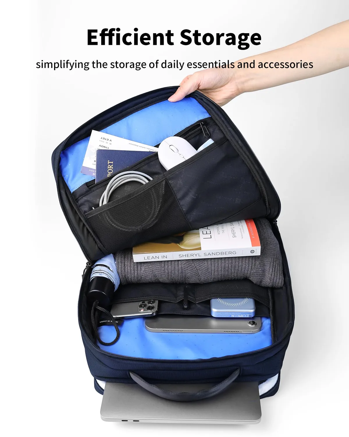 Innostyle DailyCommute sac à dos ordinateur 15,6 pouces bleu