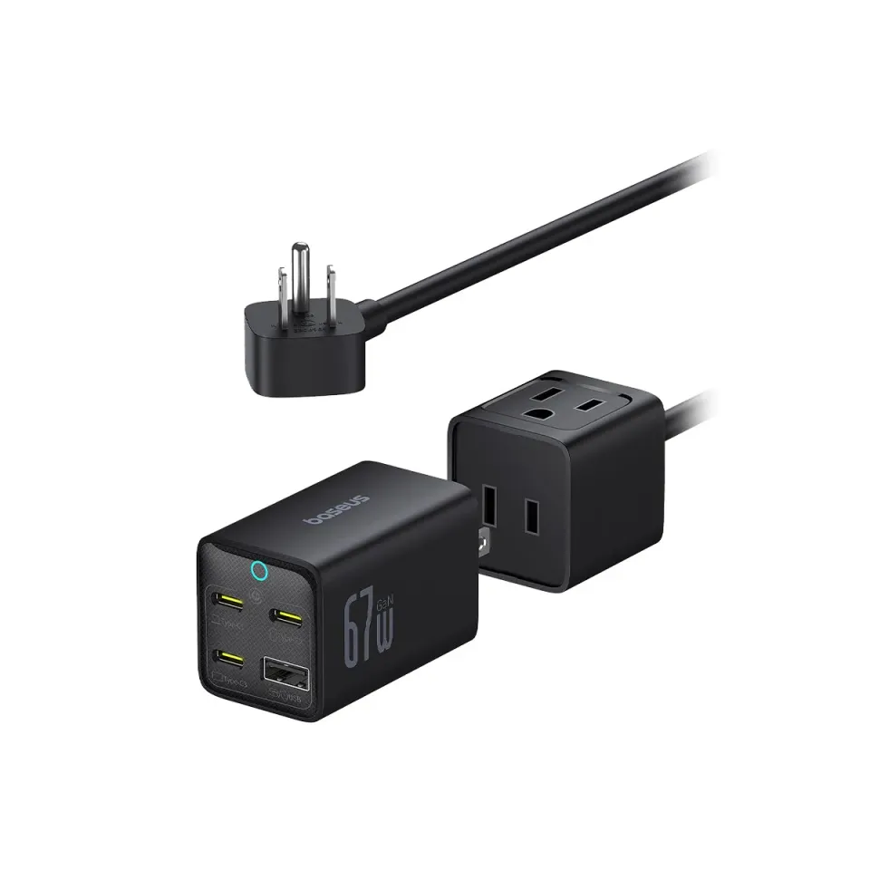 Baseus PowerCombo Mini multiprise 67 W AC+1U+3C