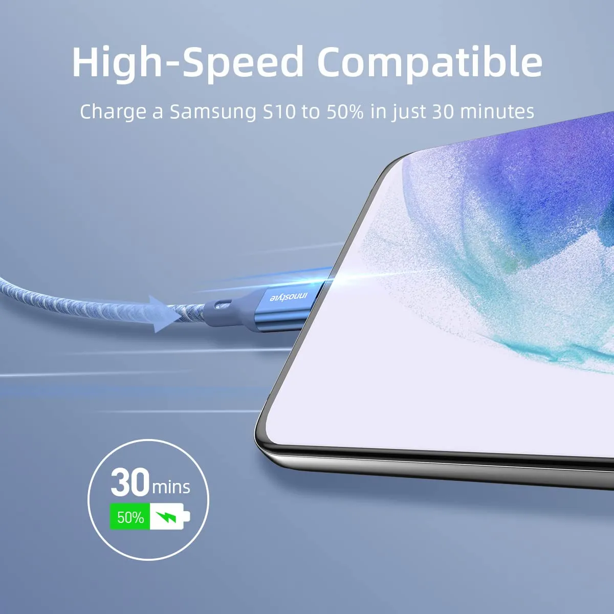 Innostyle PowerFlex câble USB-C vers USB-C 2 m 60 W Kevlar