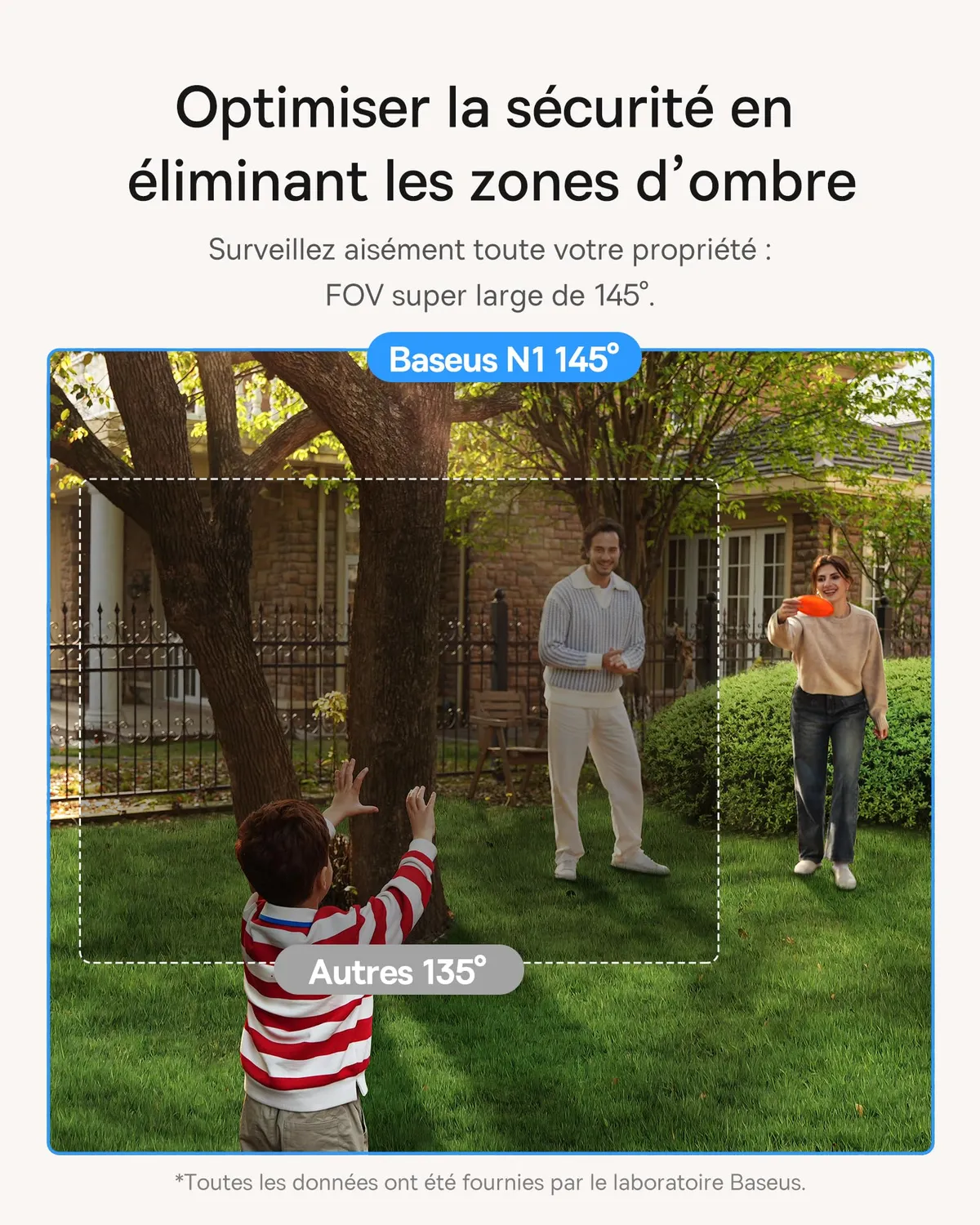 Baseus Security N1 kit 2 caméras Wi-Fi extérieures 2K batterie