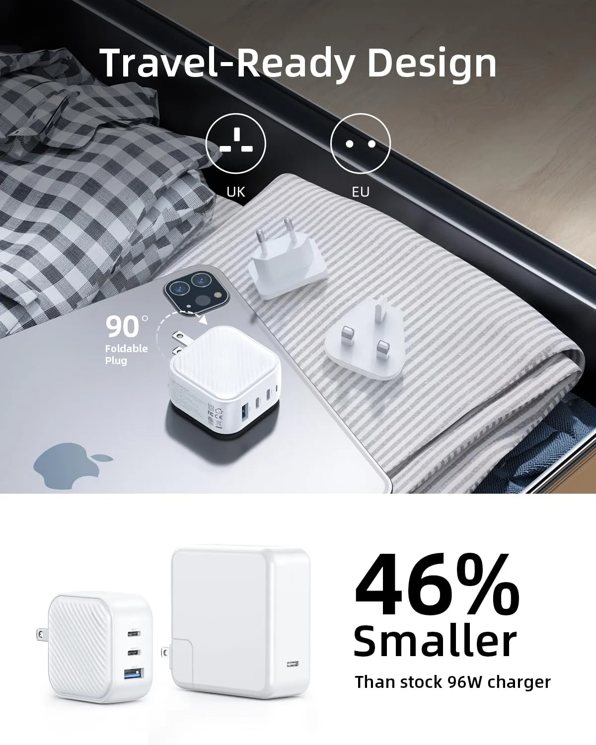 Innostyle Mini Cube chargeur USB-C 65 W 3 ports