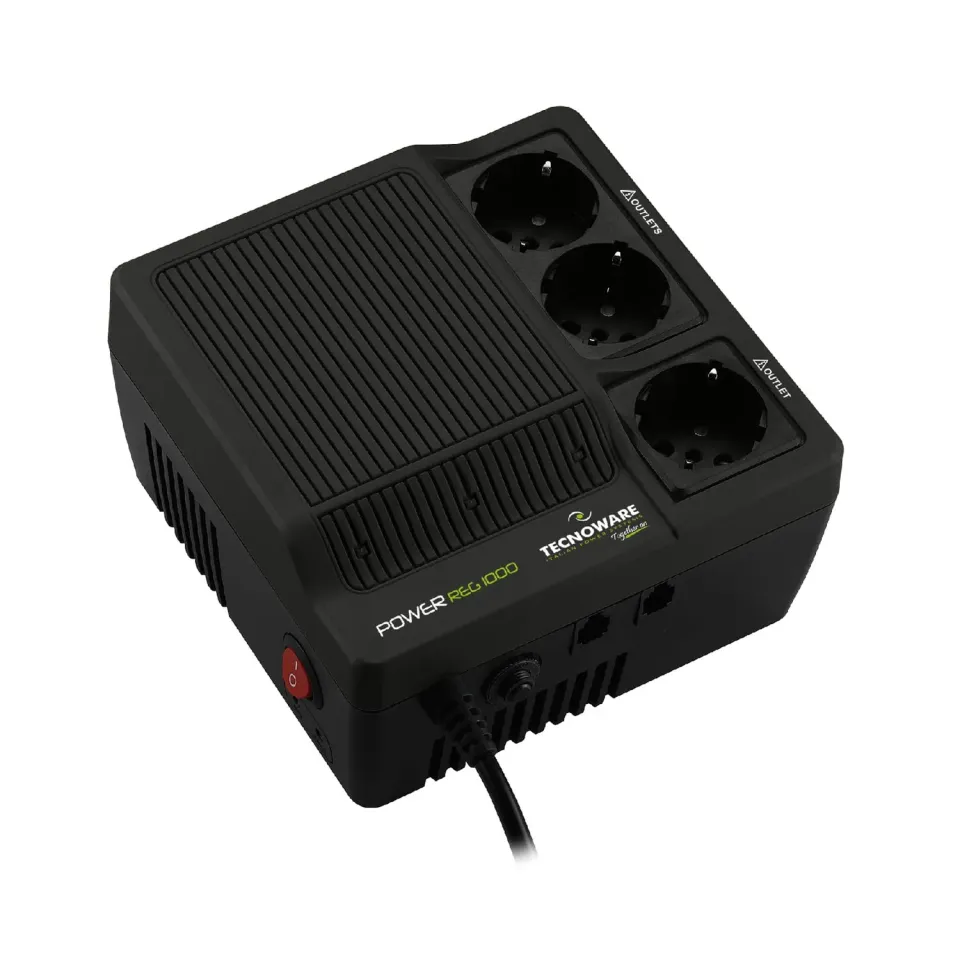 Tecnoware PowerReg 1000VA stabilisateur tension 3 prises
