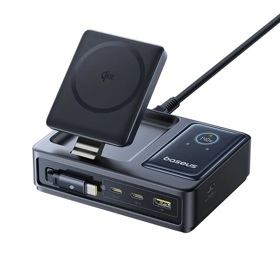 Baseus Nomos 5-in-1 chargeur de bureau Qi2 140 W