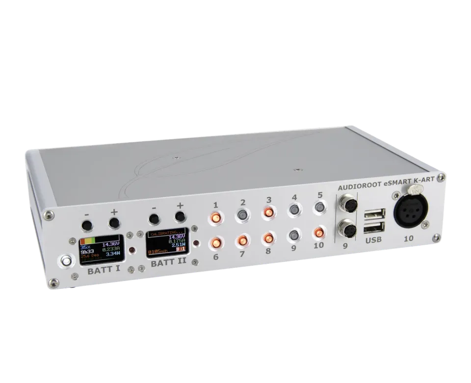 Audioroot eSMART K-ART distributeur alimentation double batterie