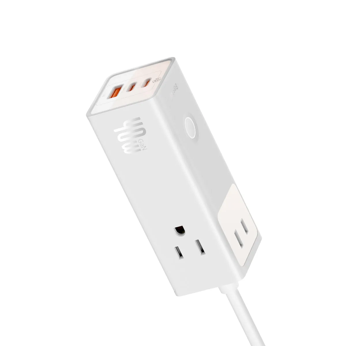Baseus PowerCombo Pro multiprise 6 ports 40W blanche