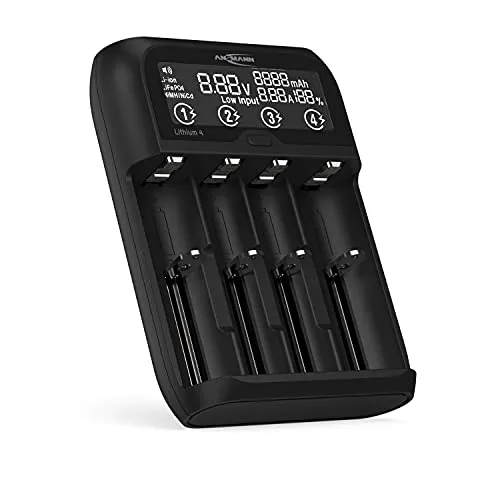ANSMANN Lithium 2 chargeur piles AA AAA et Li-Ion 2 emplacements noir