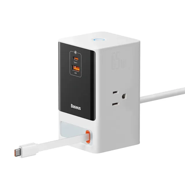 Baseus PowerCombo station de charge 6 en 1 65W blanc