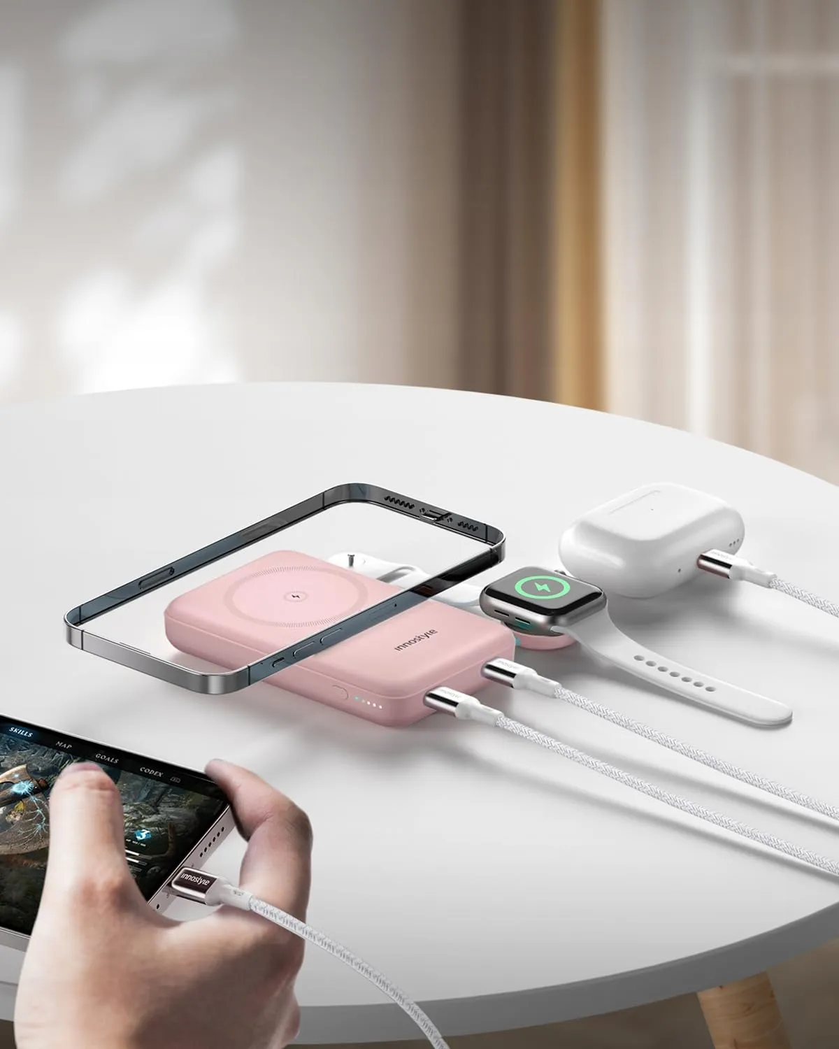 Innostyle PowerDuo 2-en-1 batterie externe 10 000 mAh MagSafe