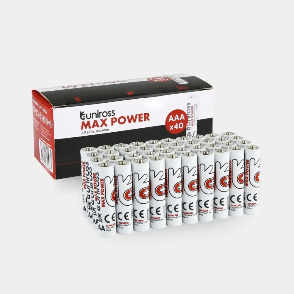 Uniross Max Power LR03 AAA pile alcaline boîte de 40 anti-fuite