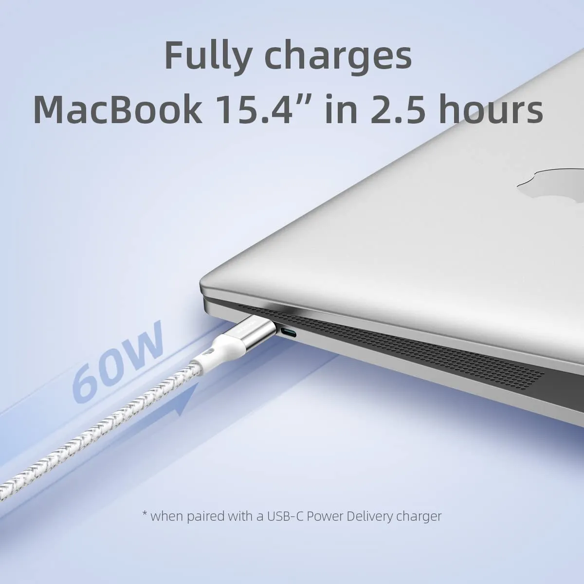 Innostyle PowerFlex câble USB-C 60 W 2 m argent renforcé Kevlar