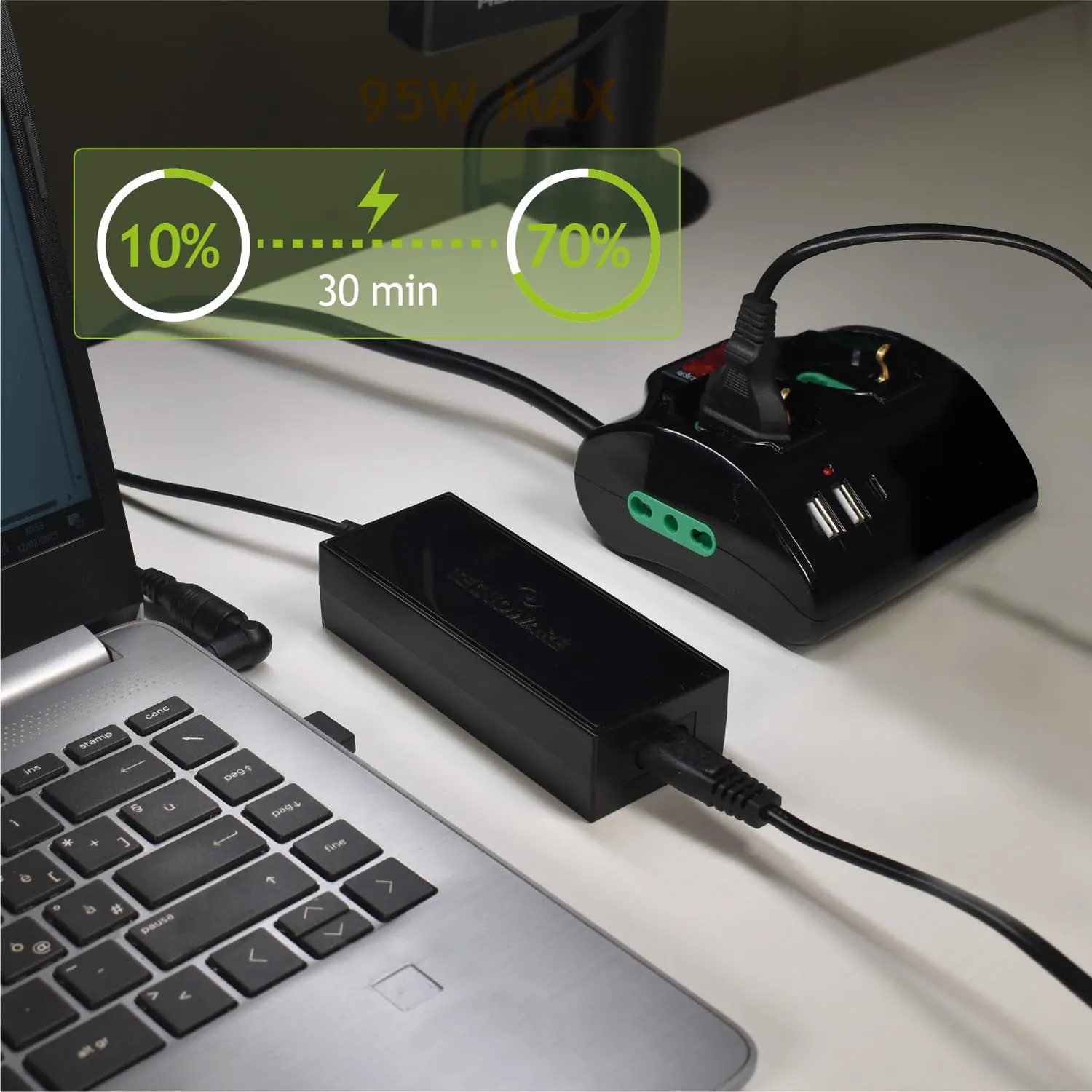Tecnoware Power Systems chargeur universel ordinateur portable 95 W 10 connecteurs