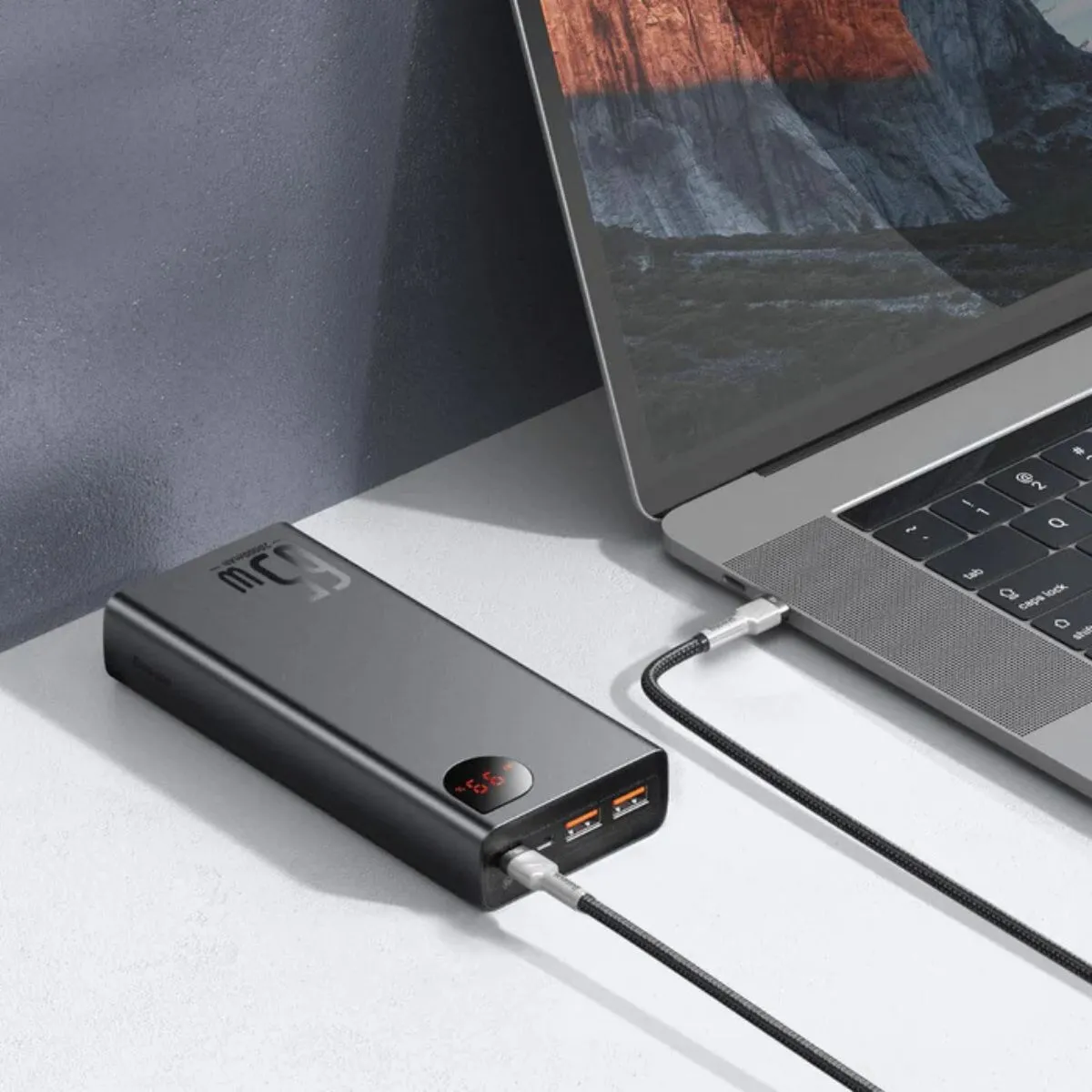Baseus Adaman batterie externe 65 W 20 000 mAh bleue