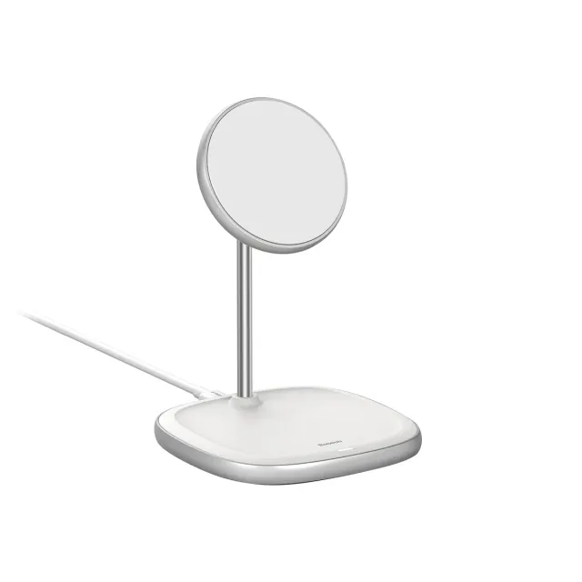 Baseus Swan MagSafe support chargeur sans fil 15W blanc