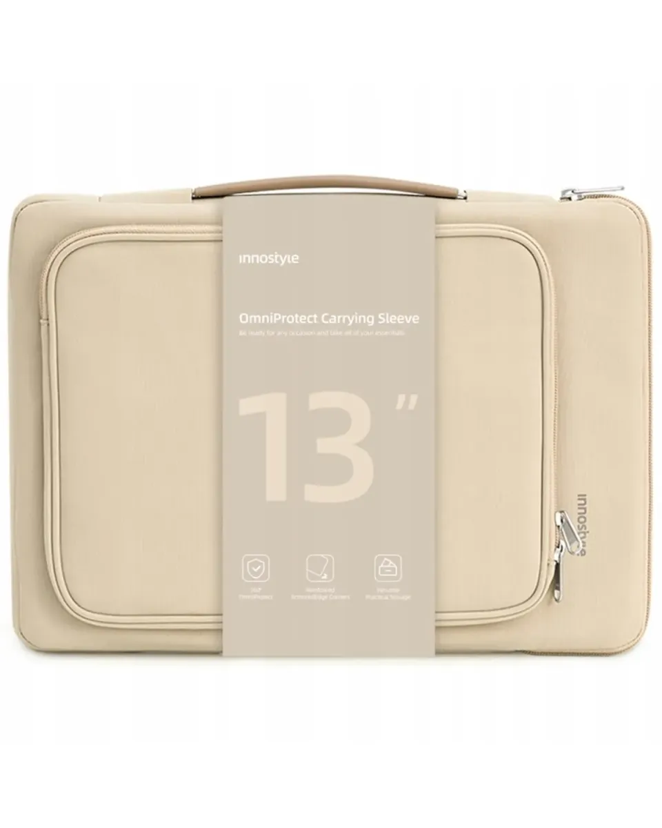 Innostyle OmniProtect sacoche ordinateur 13 pouces beige étanche