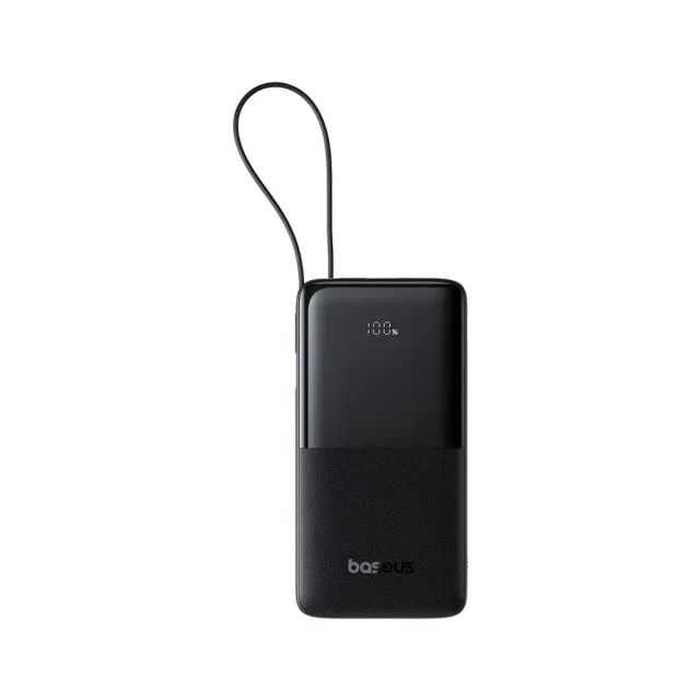 Baseus Bipow 2 batterie externe 10 000 mAh 20 W avec câble USB-C intégré