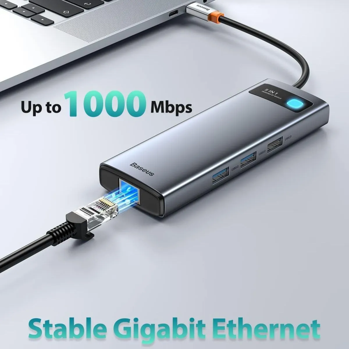 Baseus Metal Gleam Series 9-in-1 hub USB-C 85 W